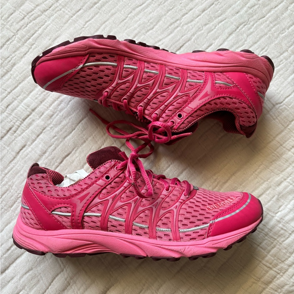 Merrell Pink Women’s Athletic Trail Running Shoes